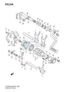 LT-R450 (E28-E33) drawing GEAR SHIFTING (MODEL K8 K9 L0)