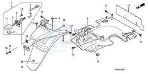 SH300AR9 UK - (E / ABS MKH SPC) drawing REAR FENDER