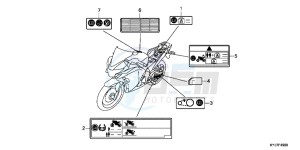 CBR250RAD CBR250R ABS 2E - (2E) drawing CAUTION LABEL