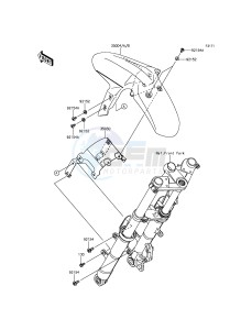 NINJA_300 EX300AFFA XX (EU ME A(FRICA) drawing Front Fender(s)