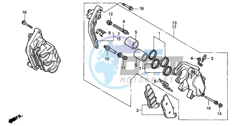 FRONT BRAKE CALIPER