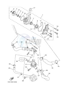 MT09 900 (1RC1 1RC2) drawing WATER PUMP