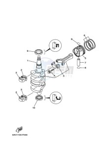 F20BEPL drawing CRANKSHAFT--PISTON