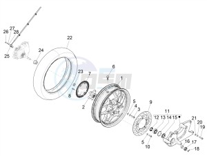 MEDLEY 125 4T IE ABS E4 2020 (APAC) drawing Rear wheel