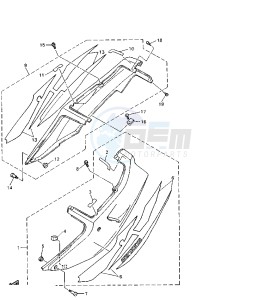 YZF R 750 drawing SIDE COVER