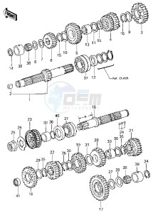 KZ 440 D [LTD BELT] (D1) [LTD BELT] drawing TRANSMISSION -- 80 D1- -