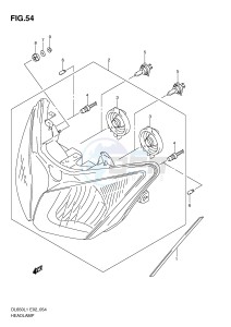 DL650 (E2) V-Strom drawing HEADLAMP (DL650AL1 E2)