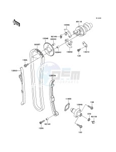 KVF360 4x4 KVF360A9F EU GB drawing Camshaft(s)/Tensioner