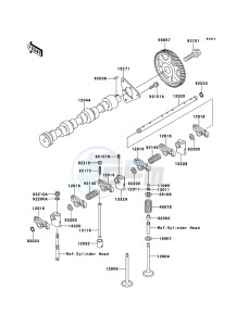 MULE 4010 TRANS 4x4 DIESEL KAF950GCF EU drawing Valve(s)/Camshaft(s)