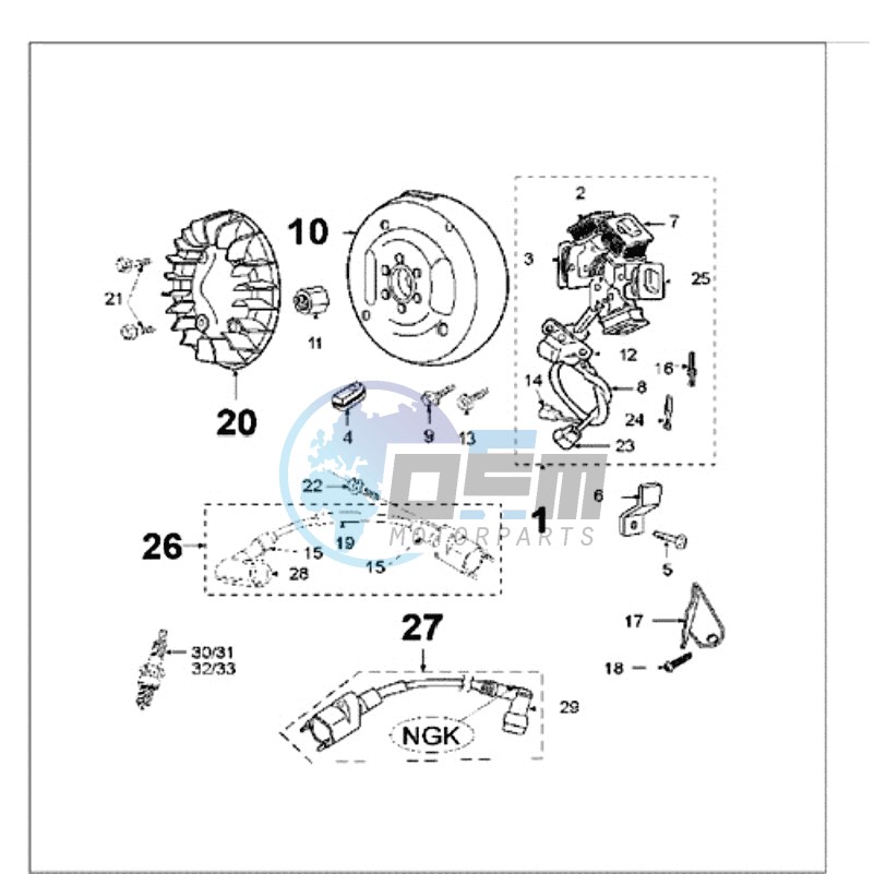 IGNITION PART / CDI BLUE