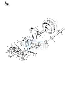 S2 A [MACH II] (-A) 350 [MACH II] drawing FRONT HUB_BRAKE -- S2- -