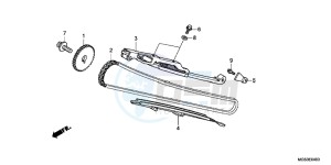 NC700XAD NC700X ABS Europe Direct - (ED) drawing CAM CHAIN/TENSIONER