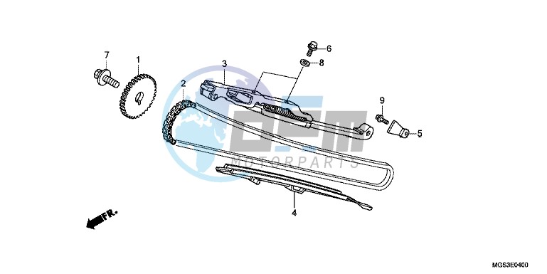 CAM CHAIN/TENSIONER