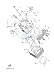 YBR125E YBR125 (BN9F) drawing CYLINDER