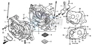 TRX500FPE9 Australia - (U / PS) drawing CRANKCASE