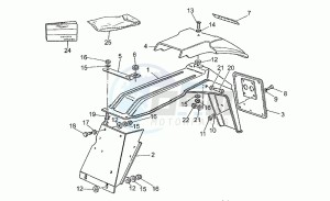 750 X Polizia - PA 2A Serie Polizia/PA 1A Serie drawing Rear mudguard