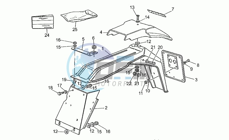 Rear mudguard