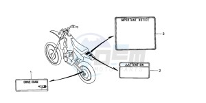 CR80R drawing CAUTION LABEL