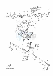 YFM700FWBD KODIAK 700 EPS (BGF1) drawing STEERING