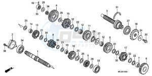 CBR600RRA Europe Direct - (ED / 2ED) drawing TRANSMISSION