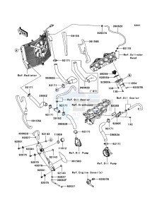 NINJA_ZX-6R ZX600P8F FR GB XX (EU ME A(FRICA) drawing Water Pipe