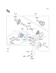 JF 650 A [X2] (A6-A9) [X2] drawing STARTER MOTOR