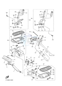 XVS1300A MIDNIGHT STAR (12C6) drawing STAND & FOOTREST