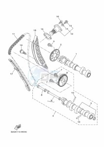 MT-07 MTN690-U (BHH4) drawing CAMSHAFT & CHAIN