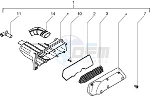 Diesis 50 drawing Air Cleaner