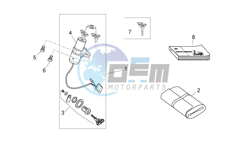 Lock hardware kit