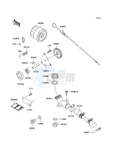 MULE 3010 4x4 KAF620-E5 EU drawing Oil Pump