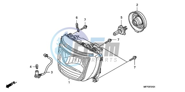 HEADLIGHT (CB1300S/CB1300 SA)