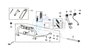 CITYCOM 300I S drawing CENTRAL STAND / SIDE STAND