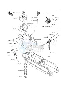 JS 750 A [750 SX] (A1-A4) [750 SX] drawing FUEL TANK