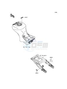 ZZR1400 ABS ZX1400JHF GB XX (EU ME A(FRICA) drawing Labels