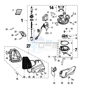 TKR MUB2A BE drawing CARBURETTOR