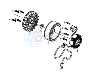 CROX 50 45KMH (L8 L9) EU EURO4 drawing MAGNETO / FLYWHEEL