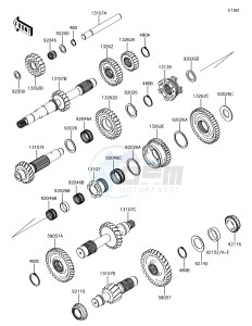 MULE PRO-DX KAF1000EHF EU drawing Transmission