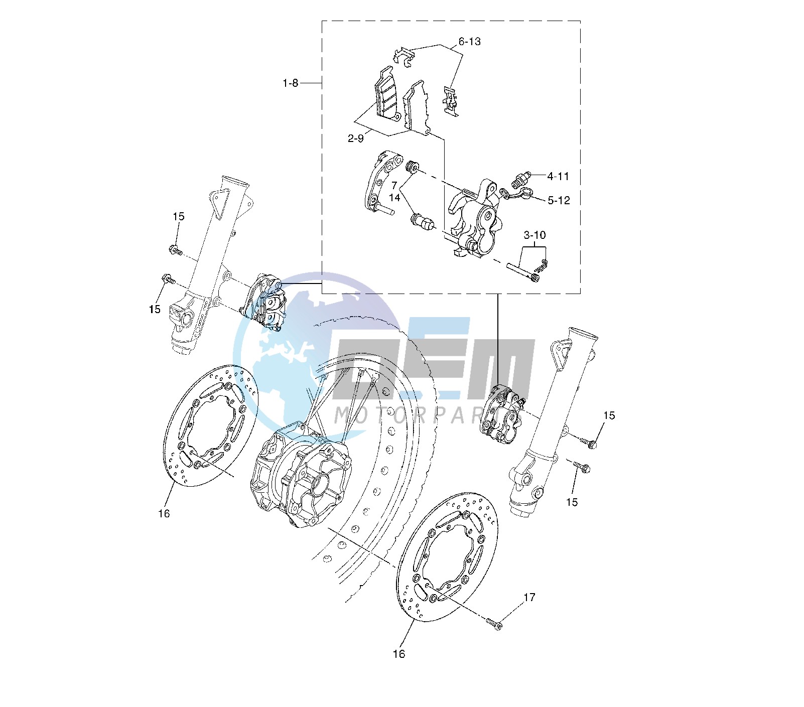 FRONT BRAKE CALIPER