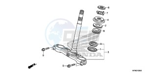 CB1000RF CB1000R 2ED drawing STEERING STEM