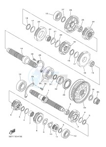 XVS950CU XV950 (1XC1) drawing TRANSMISSION