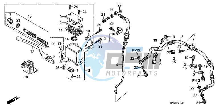 FRONT BRAKE MASTER CYLINDER