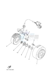 YFM300 RAPTOR 300 (1SC1) drawing GENERATOR