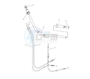 FZ6 FAZER S2 ABS 600 drawing STEERING HANDLE AND CABLE