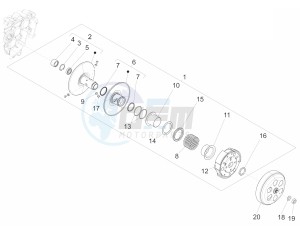 150 Sprint 4T 3V ie (APAC) (AU, CD, EX, JP, RI, TH, TN) drawing Driven pulley