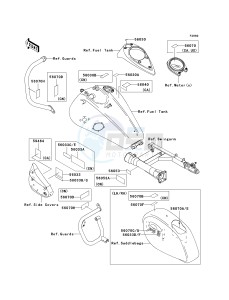 VN 1600 D [VULCAN 1600 NOMAD] (D6F-D8FA) D8F drawing LABELS