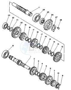 XV VIRAGO 250 drawing TRANSMISSION