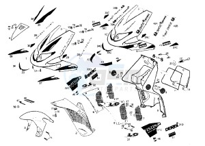 PREDATOR LC - 50 cc drawing FRONT BODY