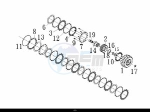 MAXSYM TL 500 (TL47W1-EU) (L9) drawing CLUTCH