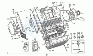 Le Mans 1000 drawing Crankcase